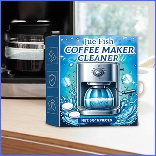 Máy pha cà phê Descaling Viên Descaler Máy pha cà phê 12 chiếc Descaler sủi bọt cho máy pha cà phê Solid chenhomvn