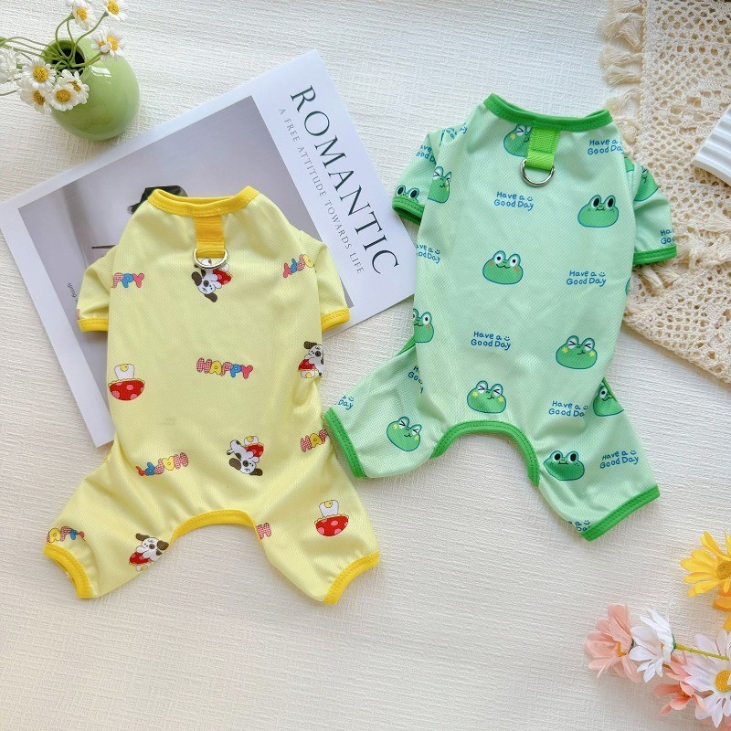 Quần Áo Cho Chó Mùa Hè Cho Chó Lớn Trang Phục Chó Con Mèo Áo liền quần Thú Cưng Quần Áo Bốn Chân