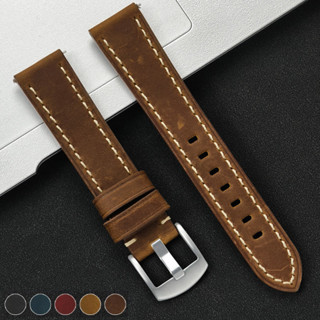 Dây đeo bằng da 20mm 22mm tương thích cho Samsung Galaxy 6 / 4Classic 6 5 4 Gear S3 Dây đeo vòng tay bằng da Phát hành nhanh cho dây đeo cổ tay Huawei GT3 4Pro 2e