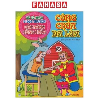 Sách bé tô màu & đọc truyện các nàng công chúa - công chúa da lừa