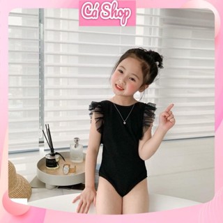 Bikini, đồ bơi trẻ em CS297 ren phối lưới cho bé gái