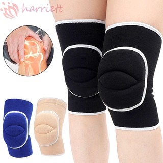 Harriett Thể Thao Hỗ Trợ Đầu Gối Yoga Bóng Rổ Nylon Chống Trượt Nam Bảo Vệ Đầu Gối Thiết Bị Thể Thao Co Giãn Nẹp Đầu Gối
