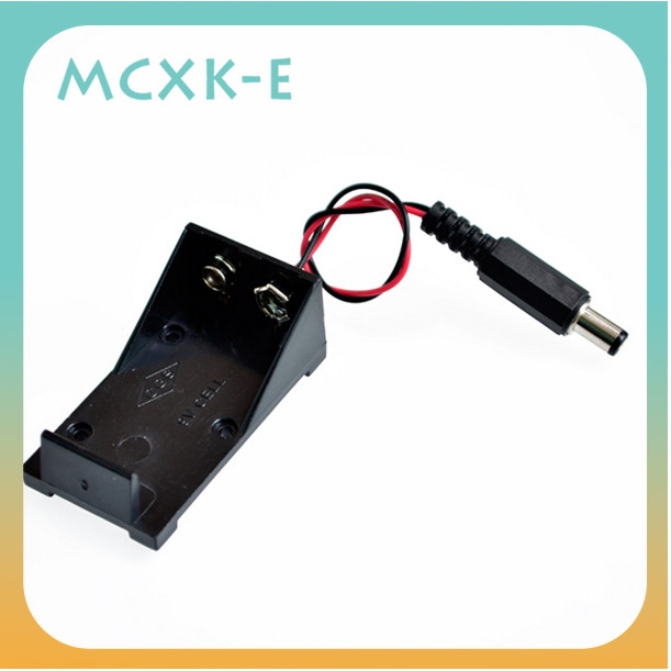 Hộp pin 9V có ổ cắm Cáp DC Cắm DC Giá đỡ pin 9V Chuyên dụng