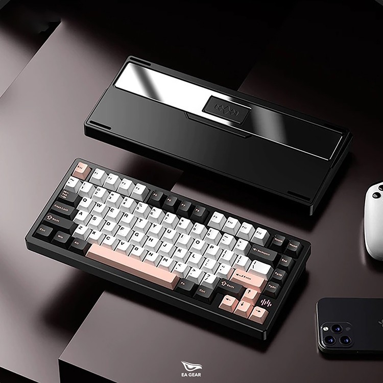 Bàn Phím Cơ PMO WAVE75 | 3 Chế Độ, Via, Ball Catch, Nhôm CNC | MKShop | BigBuy360 - bigbuy360.vn