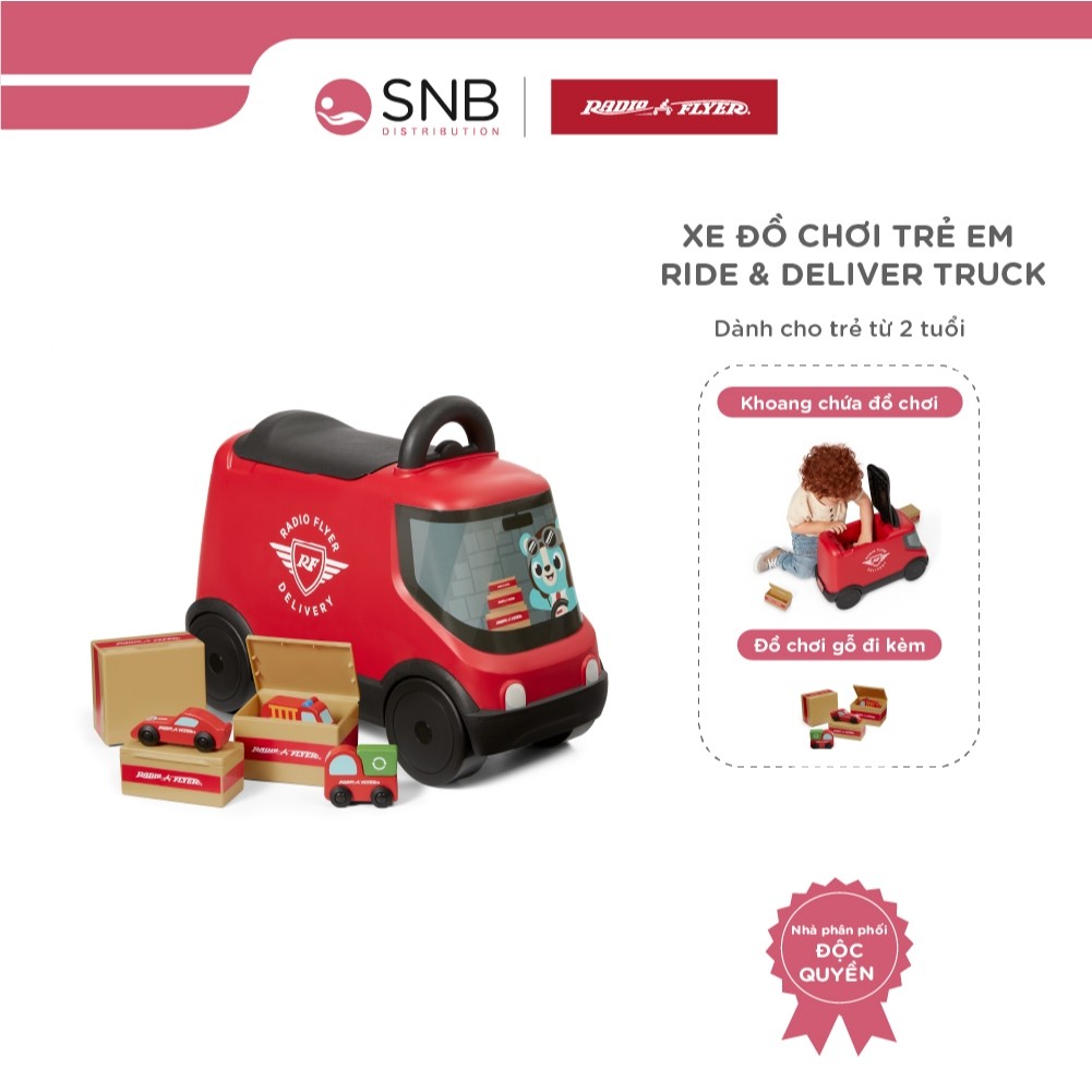 Xe đồ chơi trẻ em Radio Flyer Ride & Deliver Truck