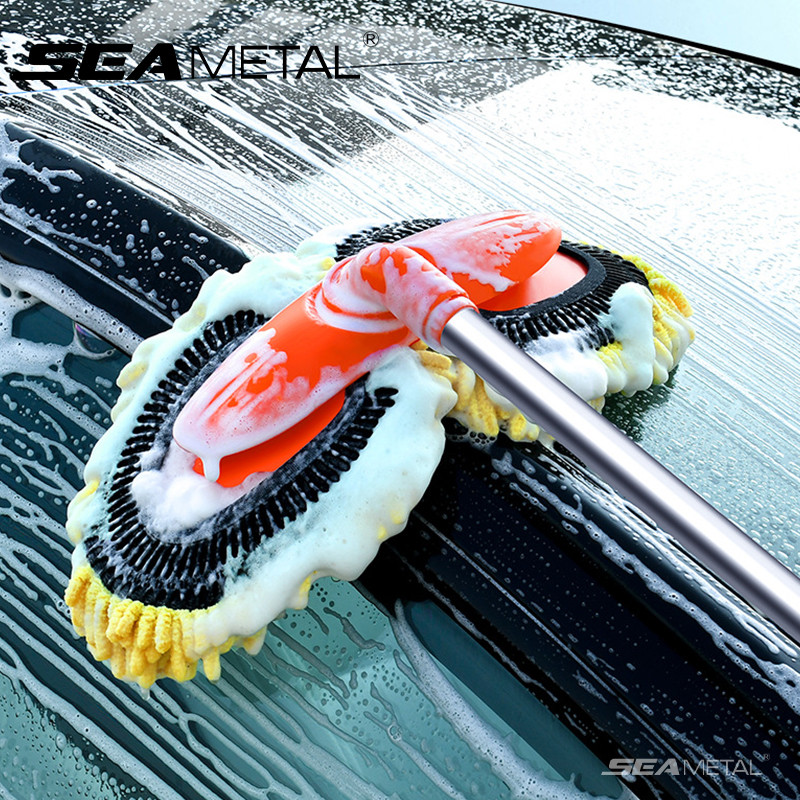 Chổi Rửa Xe Ô Tô SEAMETAL Chổi Lau Xe Ô Tô - Chổi Lau Bụi Ô Tô - Cây Rửa Xe - Dụng Cụ Lau Dọn Ô Tô C