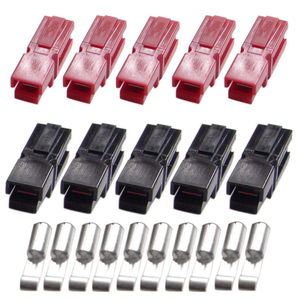 5 Cặp 15A 600V Đỏ Đen Anderson Đầu Nối Nguồn Cắm & Danh bạ Thuyền Caravan