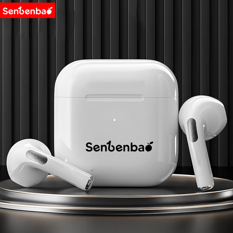 Senbenbao Tai nghe Bluetooth không dây Mini Pro4 mới Tai nghe âm thanh nổi Hi-Fi Tai nghe TWS Hỗ trợ cho IOS và Android