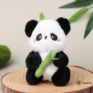 Shgmyd > 11cm 2 trong 1 ống tre dễ thương gấu trúc sang trọng kawaii rách gấu trúc thú nhồi bông sang trọng siêu mềm móc khóa gấu trúc sang trọng mới
