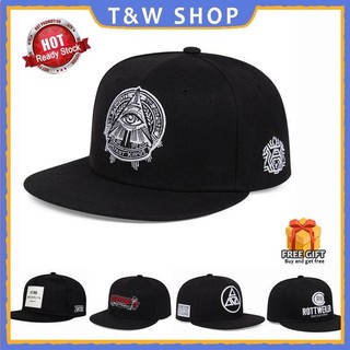 Mũ snapback full unisex flat vành mũ bóng chày capal lelaki, mũ nam nữ mũ topi, mũ thêu hip hop, mũ trucker