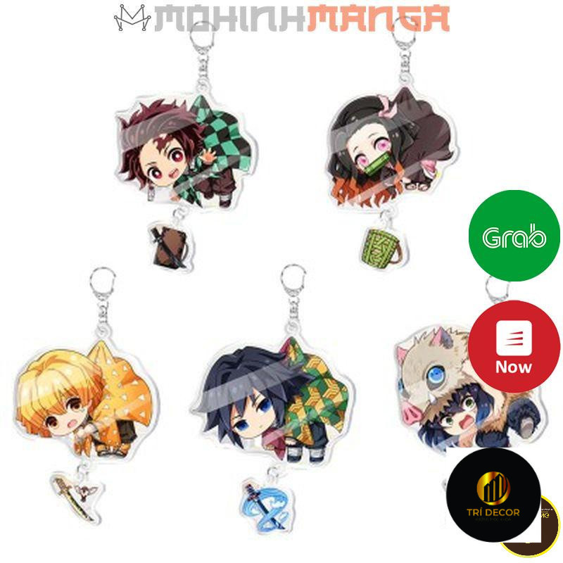 Móc khóa Tanjiro Nezuko Inosuke Zenitsu Tomioka Giyuu Shinobu Muichiro Tokito Kimetsu No Yaiba Thanh