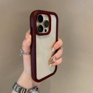 Ốp điện thoại trong suốt 2 trong 1 khung ảnh nâng cao cho iPhone15 Pro Max 14 13 12 11 Pro Max Vỏ máy ảnh Bảo vệ lỗ lớn chống sốc Vỏ lưng cứng thâm nhập cao