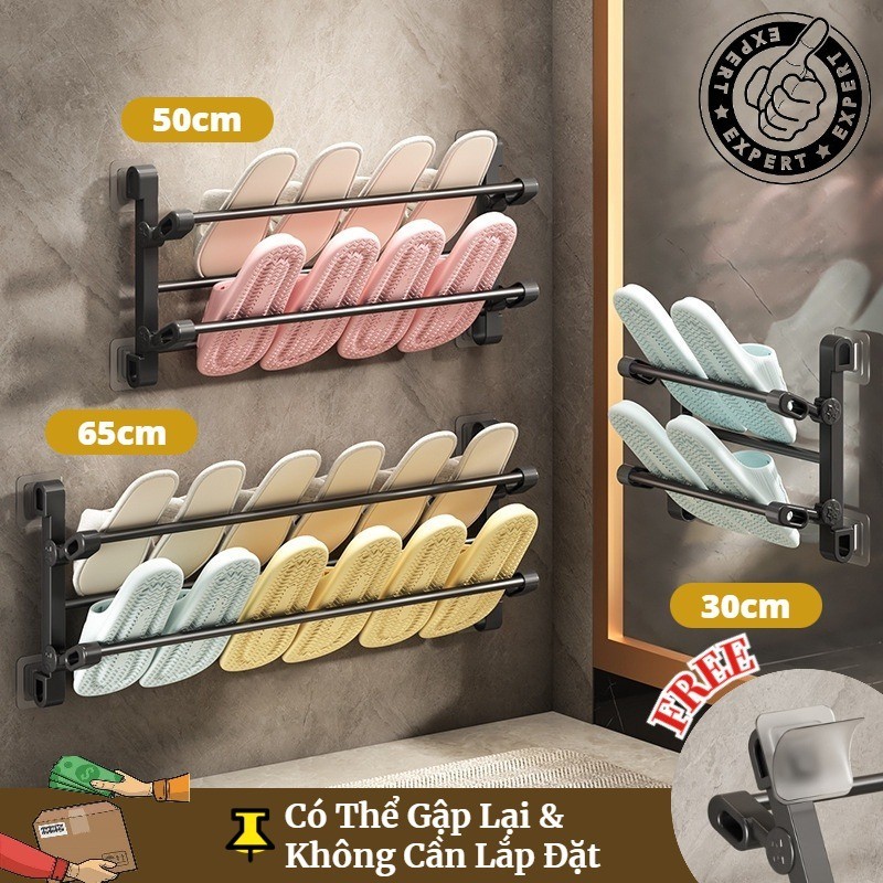 Giá Để Giày Không Lỗ Treo Tường Giá Đựng Dép Nhỏ Nhiều Tầng Lưu Trữ Đồ Tạo Tác Ký Túc Xá Tại Nhà