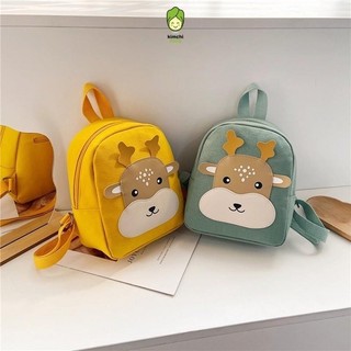 Balo Cho Bé Trai, Bé Gái 1-5 Tuổi Đi Học Mẫu Giáo, Mầm Non BUTACHI Vải Canvas Hình Hươu Cao Cổ, Balo Mini Cho Bé BL424