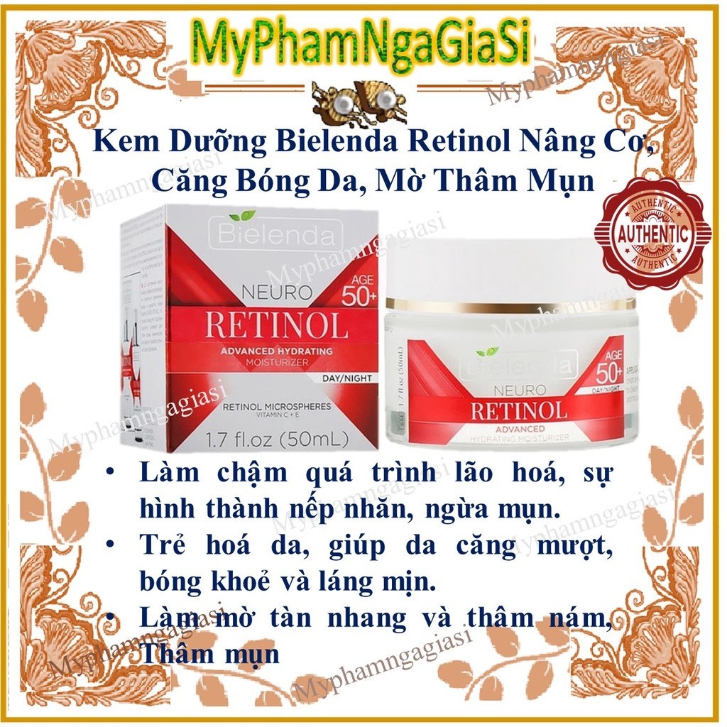 Kem dưỡng Bielenda Neuro Retinol Lifting Anti-wrinkle Face Cream Concentrate 50+ dưỡng