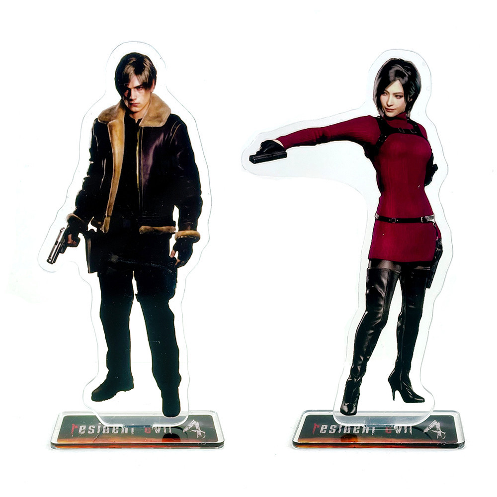Resident Evil 4 Leon S Kennedy Ada Wong acrylic đứng hình mô hình giá đỡ bánh topper