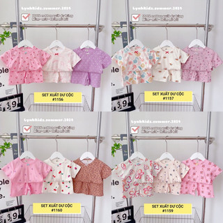 Set 3 bộ cộc tay xuất dư cho bé gái