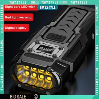 Đèn pin LED COB Đèn Flash có thể sạc lại USB với đèn pin hiển thị nguồn