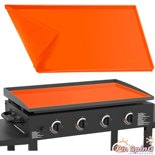 2024 HẤP DẪN!! Thảm nướng silicon 22 ", Thảm lót lưới chịu nhiệt cho cắm trại dã ngoại nướng BBQ, Vỏ bảo vệ vỉ nướng