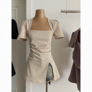 Áo thun nữ mỏng cổ vuông