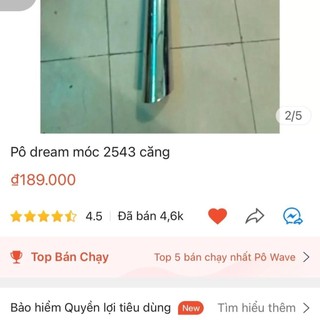 Pô dream 2543 móc căng Sài gon