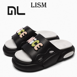 LISM dép sandal nữ dép nữ đế cao Phóng khoáng Lịch sự Đa năng Phong cách đơn giản FDL24403F6 21Z240520