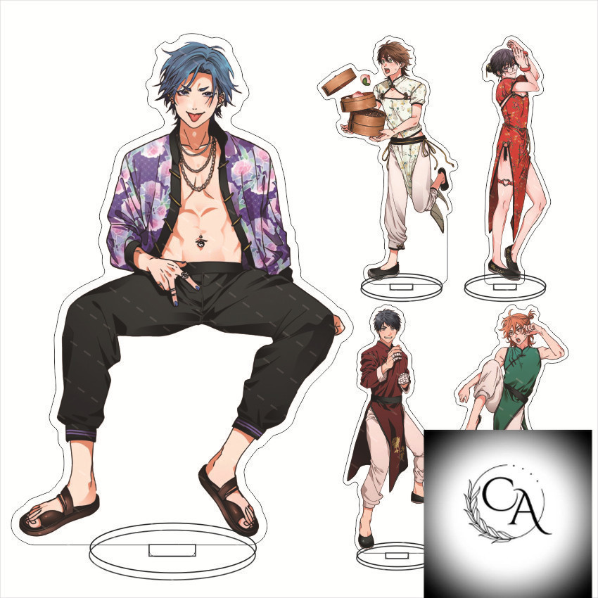 Yarichin Phong Cách Trung Hoa Acrylic Đứng Yuri Ayato Yaguchi Kyousuke Hình Hiển Thị Anime Hàng Bộ S