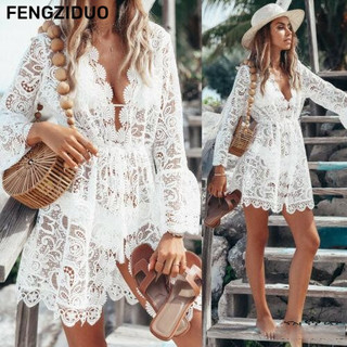 Fengziduo Váy quyến rũ đi biển thời trang dành cho nữ