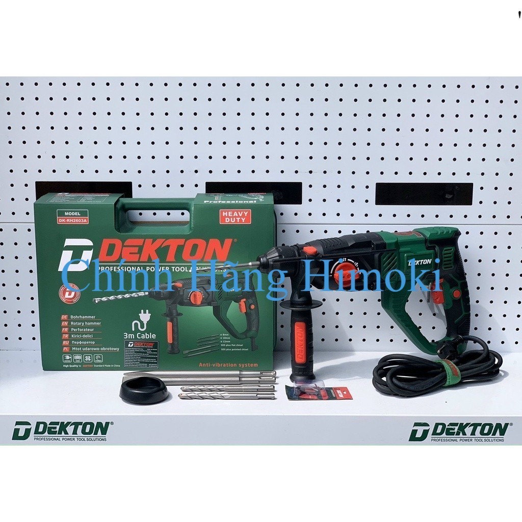 MÁY KHOAN BÊ TÔNG 3 CHỨC NĂNG 2603A DEKTON . SHOP chính hãng himoki