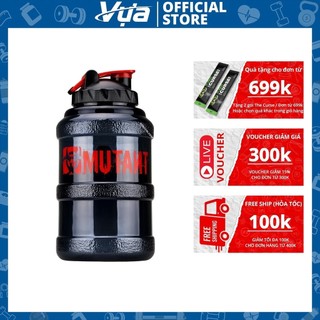 Bình nước mutant tập gym - dung tích lớn, bền bỉ, chính hãng