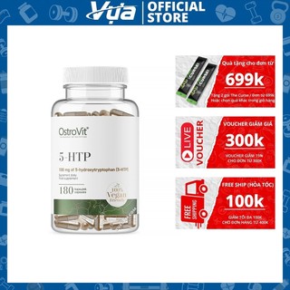 Viên uống OstroVit - 5-HTP (180 viên) - Hỗ trợ giảm căng thẳng, cải thiện giấc ngủ, Chính Hãng