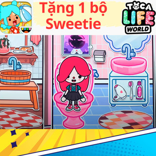ĐỒ CHƠI NGÔI NHÀ BÚP BÊ GIẤY CẮT THỦ CÔNG DIY - TOCA LIFE WORLD -  MẪU TA032