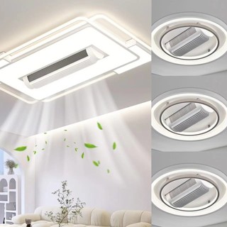 Đèn quạt Bắc Âu phòng khách đèn trần phòng ngủ đèn quạt cao cấp cảm giác tay đèn quạt gia đình đèn quạt kết hợp
