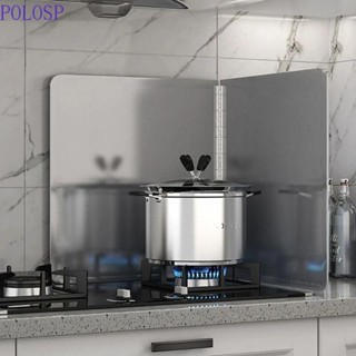 Polosp Oil Splatter Guard, Tấm chắn chống vỡ có thể gập lại bằng thép không gỉ, Phụ kiện nhà bếp Chống gió 2 tấm Bạc chống văng vách ngăn Bếp Gas