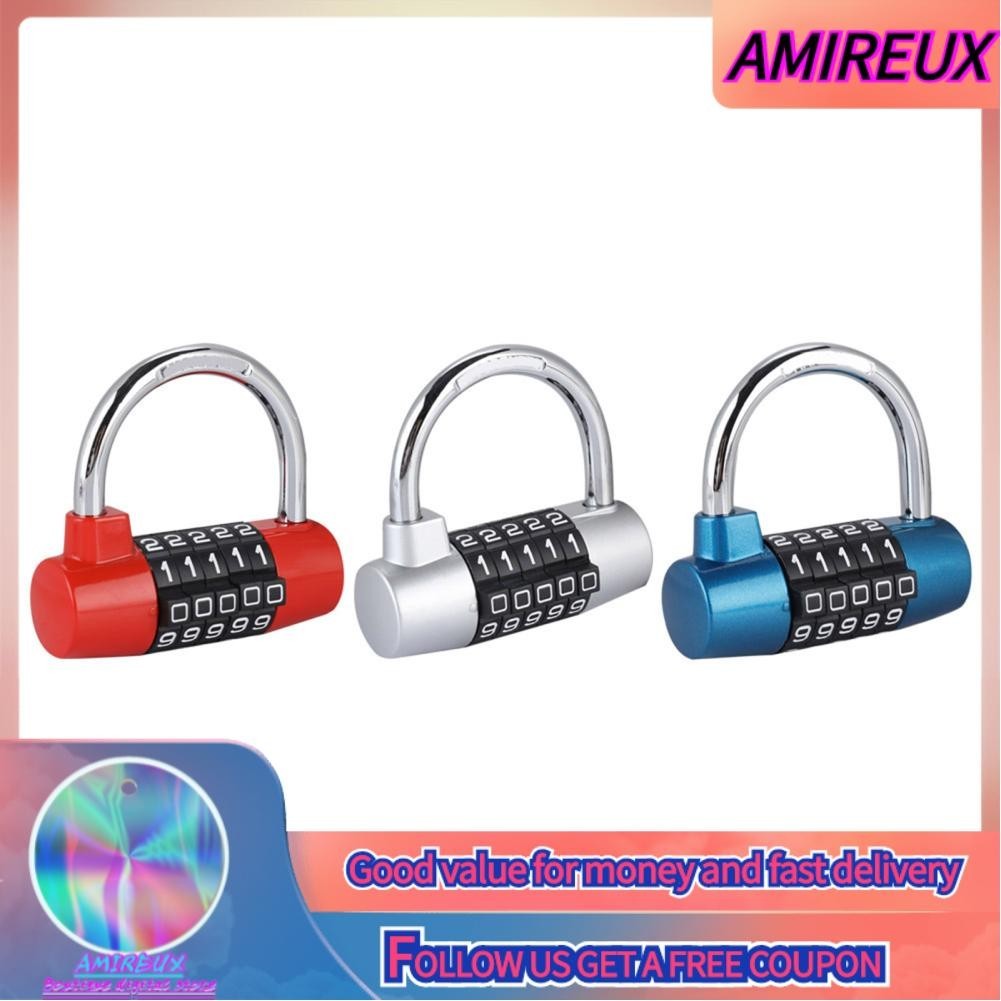 Zjchao 5 Digit Code Lock Padlock U Shaped Suitcase Door Combination