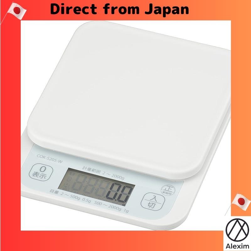 [Direct from Japan]Ohm Electric Cooking Scale 2kg Antibacterial Kitchen Scale Cooking Scale Weighing