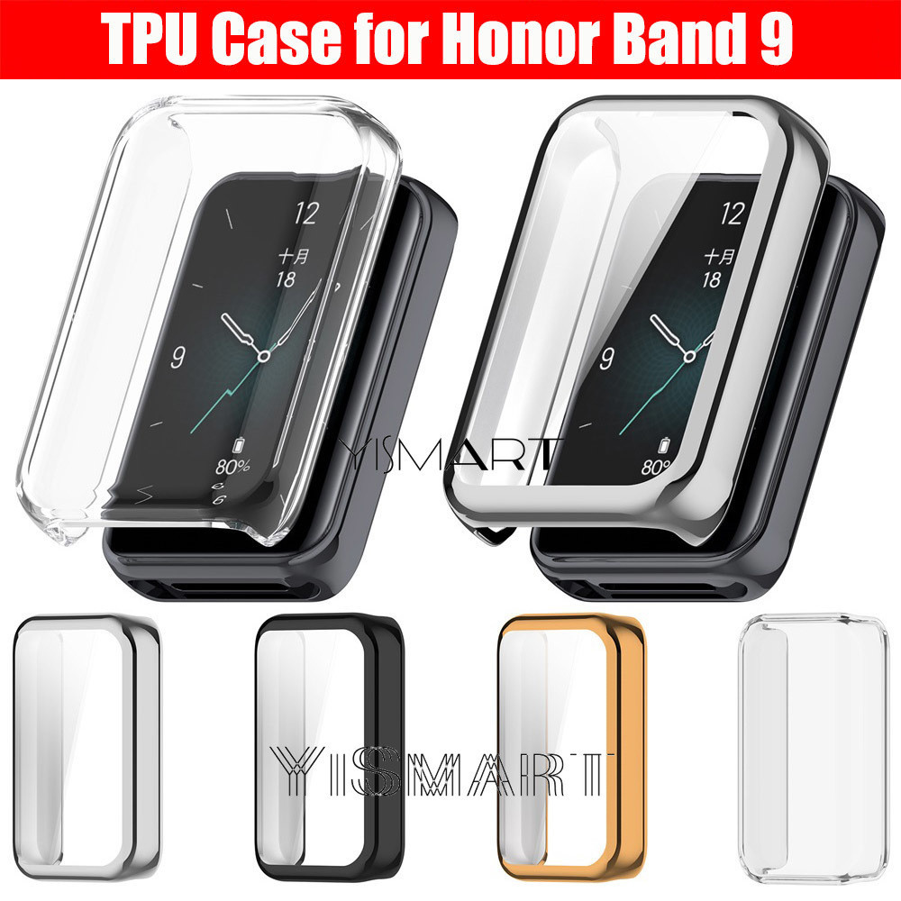 Vỏ bảo vệ cho Honor Band 9 Đồng hồ thông minh Bảo vệ màn hình TPU Vỏ cản toàn diện cho phụ kiện Hono