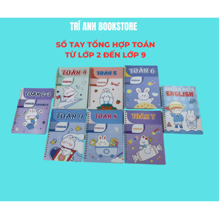 Sách - Sổ tay Takenote Toán từ lớp 2 đến lớp 9 - Sổ tay sketchnote toán tiếng anh lớp 2-9 theo chương trình mới