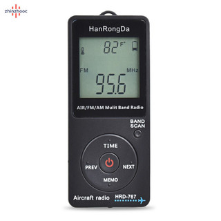 Vip HRD-767 AM FM AIR Radio Có Tai Nghe Màn Hình LCD Nút Khóa Loa Đài Phát Thanh Sạc Di Động Đài Phát Thanh Tốt Nhất