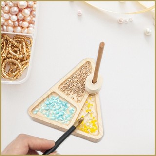 Khay Đính Hạt Cho Vòng Tay Làm Tam Giác Gỗ Hạt Khay Nhẹ Vòng Tay Làm Khay Di Động Đính Hạt Tra ofaravn