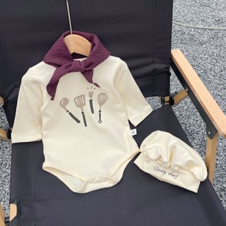 2024 Phong Cách Mới Cho Bé Onesie ins Bé Thu Đông Nam Nữ Bé Siêu Dễ Thương Hoạt Hình Gấu Romper Dễ Thương Dài Tay Áo Liền Quần Có Mũ Trùm Đầu Ba Mảnh Onesie