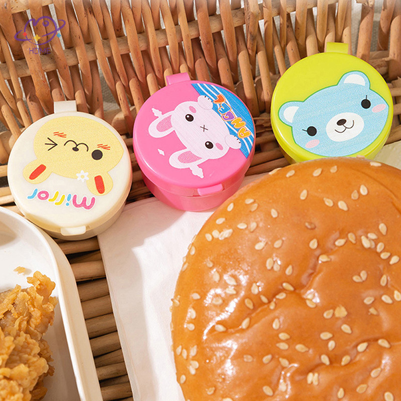 {Maysuper} Bình đựng nước sốt gia vị Mini dễ thương Hộp đựng Salad sốt cà chua di động Bento {VN}