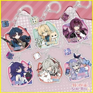 Yb2 Honkai Star Rail Jing Yuan Kafka Luocha Blade huy hiệu đứng tấm acyl móc khóa móc khóa Mô hình Giá đỡ đồ chơi
