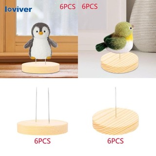 6 Chiếc Móc Búp Bê Hiển Thị Đứng Búp Bê Hiển Thị Giá Đỡ Mộc Mạc Thủ Công Động Vật Nỉ Giá Để Đồ