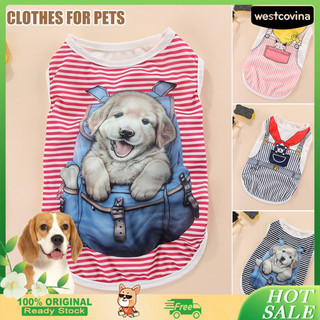 [Cod]♘Áo Vest Cho Chó Rời Cổ Chống Rách Mềm Mại Chó Trang Phục Polyester Áo Sơ Mi Quần Áo Ngoài Trời