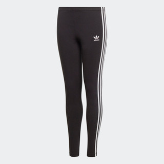 adidas Phong cách sống Quần legging 3 Sọc Trẻ em Đen ED7820