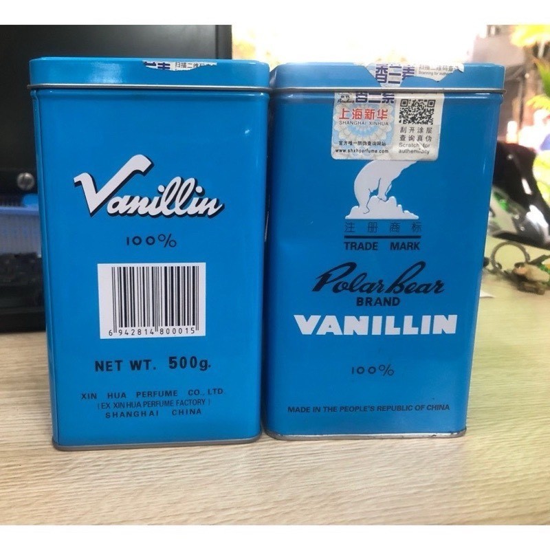 BỘT VANI CON GẤU 500gr ( mẫu mới không có hộp  thiếc)