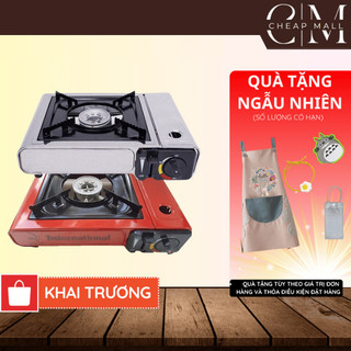 Bếp ga đơn mini inox International không kèm bình gas đi dã ngoại nhỏ gọn chống cháy nổ giá rẻ - Chính hãng - CHEAPMALL