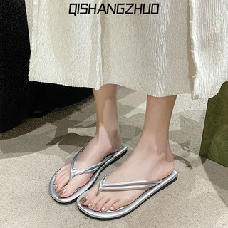 QISHANGZHUO dép sandal nữ dép đế cao Thoải Mái Xinh Xắn  Chống thấm nước Lịch lãm Chất liệu tốt Độ bền cao FDL24600FS 25Z240618