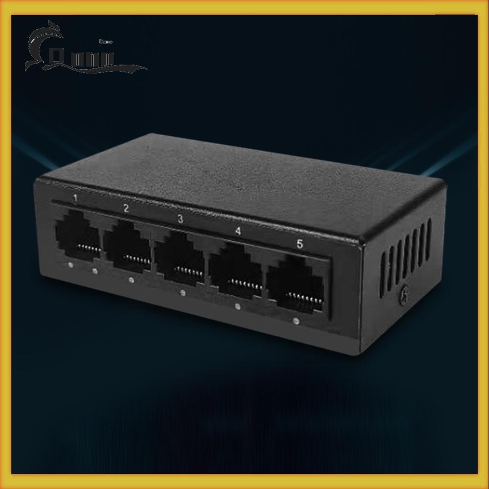 [Donottag1.vn] 5 cổng Gigabit Ethernet Switch Home Network Hub 10 / 100 / 1000Mbps Plug & Play